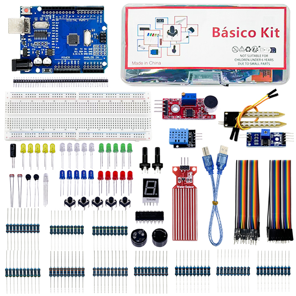 Arduino Uno Starter Kit - مجموعة Electronics Fun Basico لـ Arduino