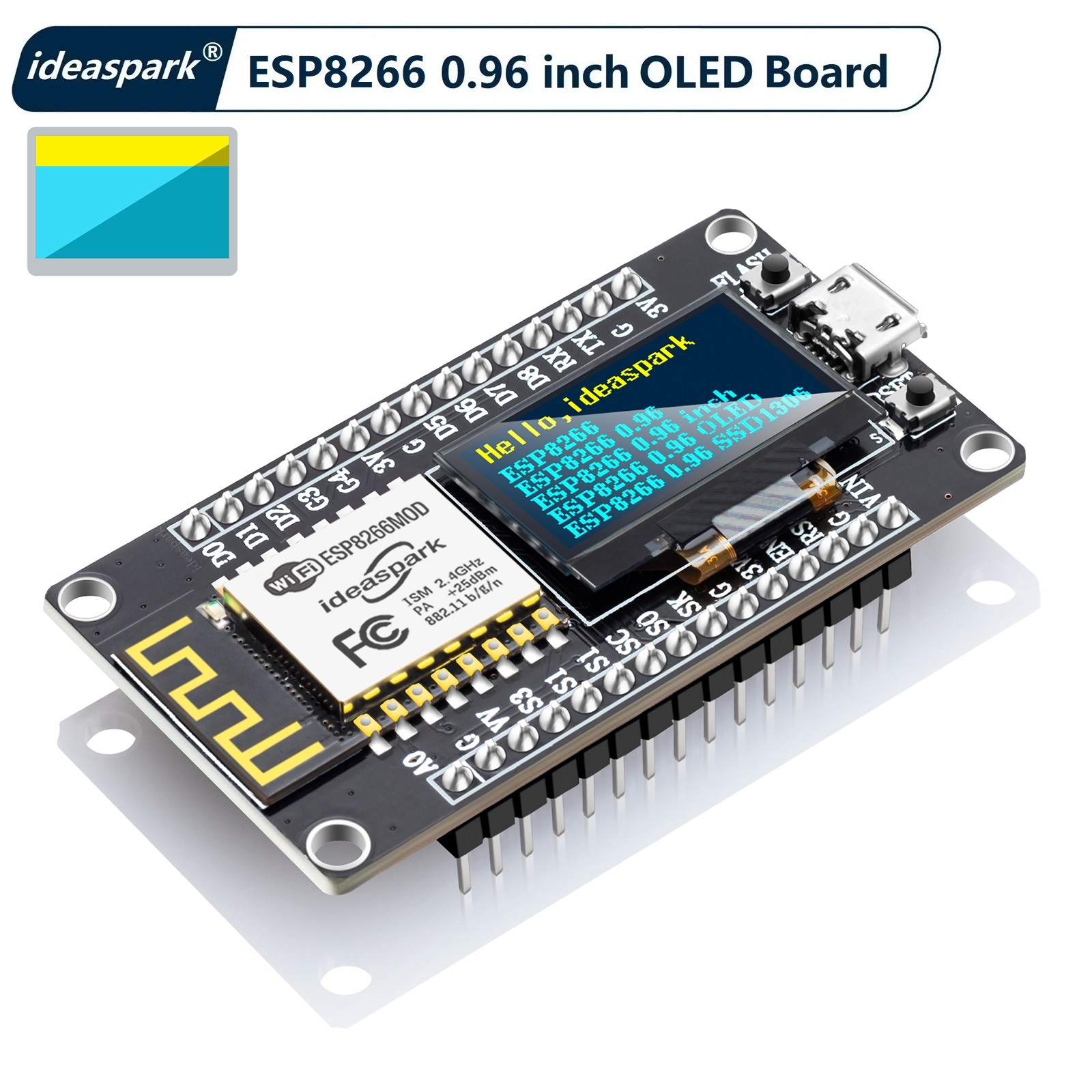 Arduino Uno Starter Kit - لوحة تطوير NodeMCU ESP8266 مع شاشة