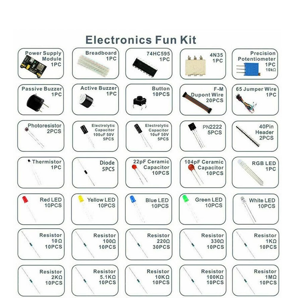 لتقوم بها بنفسك مشروع كاتب عدة - مراجعة Arduino Uno Starter Kit وسعره