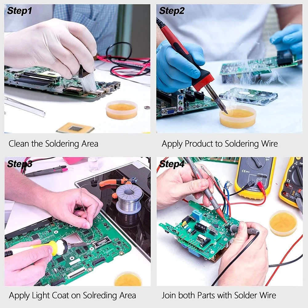 معجون لحام جديد خالٍ من الرصاص - مراجعة Diy Electronics Flux وسعره