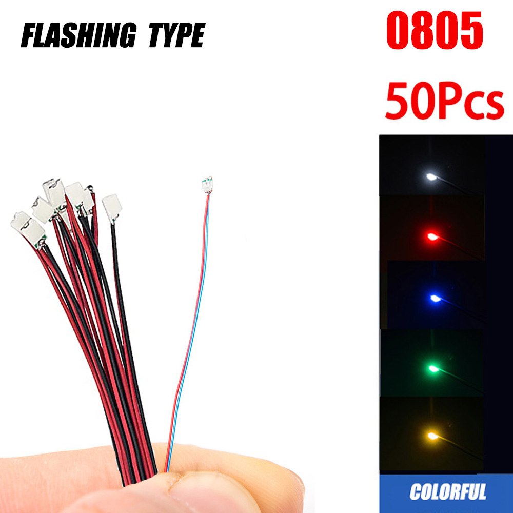 50 قطعة/الحقيبة 0805 وامض LED  - مراجعة Smd Solder Paste وسعره