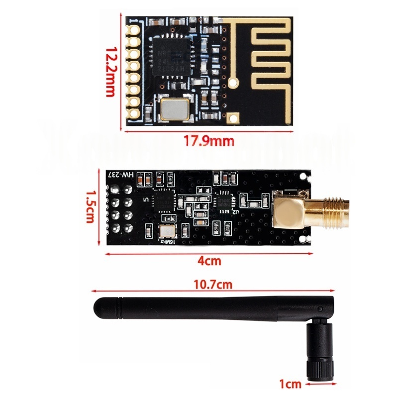 1-10 قطع NRF24L01+PA+LNA وحدة  - مراجعة Nrf24L01 Module Wireless وسعره
