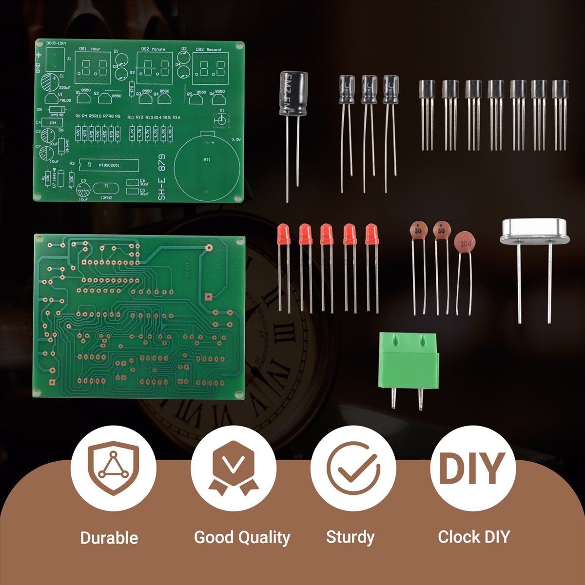 A003 AT89C2051 6 شاشة LED رقمي - مراجعة Diy Electronics Flux وسعره