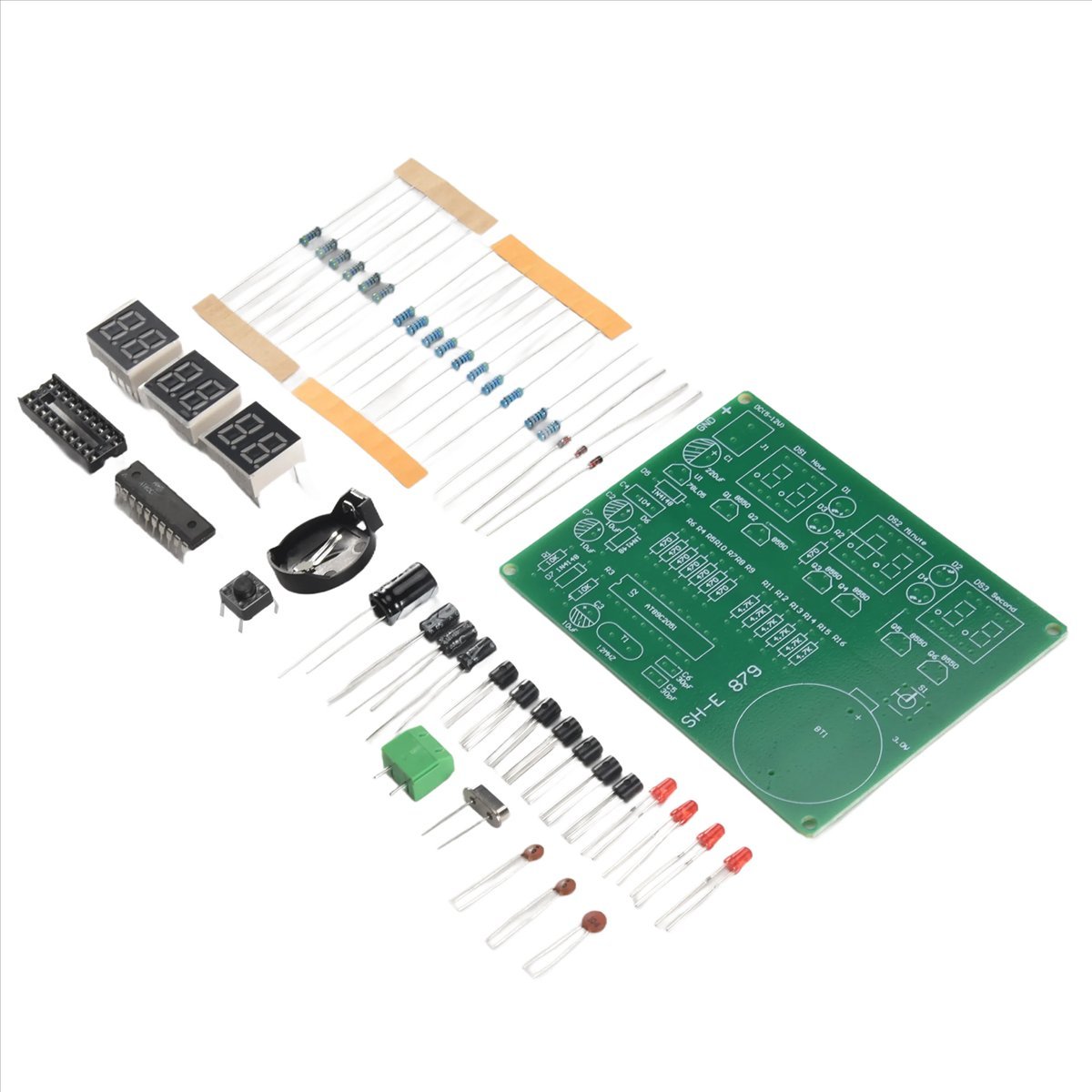 A003 AT89C2051 6 شاشة LED رقمي - مراجعة Diy Electronics Flux وسعره