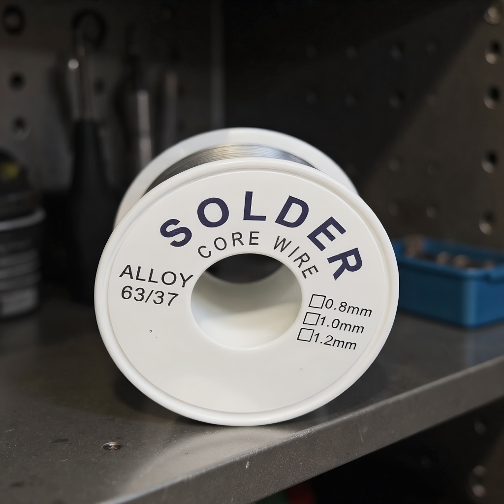 سلك لحام Rosin Core - بكرة سلك - مراجعة Diy Electronics Flux وسعره