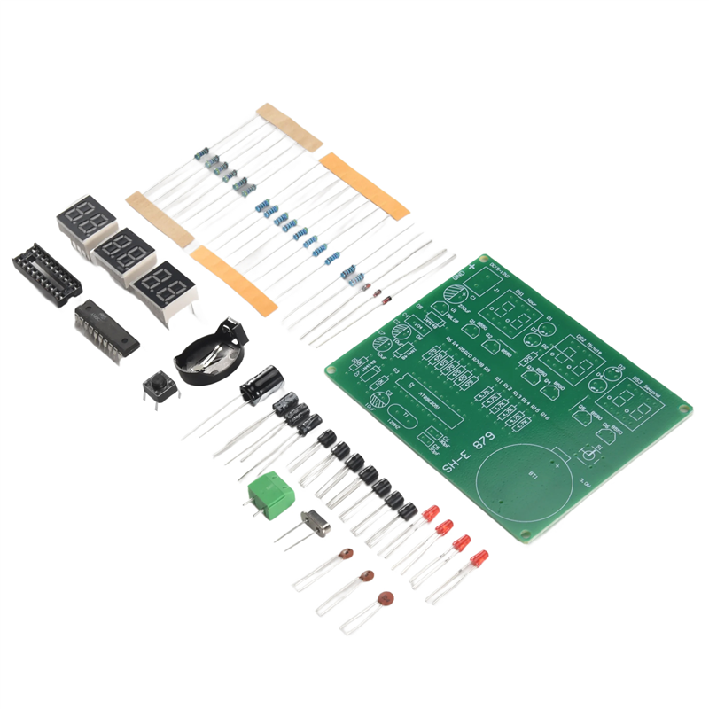 AT89C2051 6 شاشة LED رقمية ساع - مراجعة Diy Electronics Flux وسعره