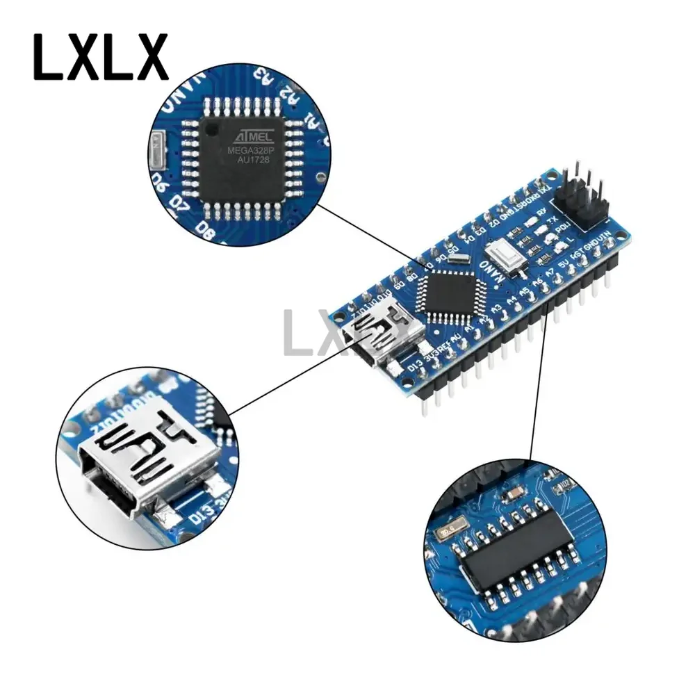 1 قطعة Nano V3.0 ATMEGA328P Mi - مراجعة Arduino Uno Starter Kit وسعره